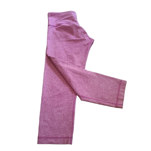 Lululemon Wunder Under Crop Heathered Paris Pink Leggings yoga Leggings size 6 - Picture 3 of 8